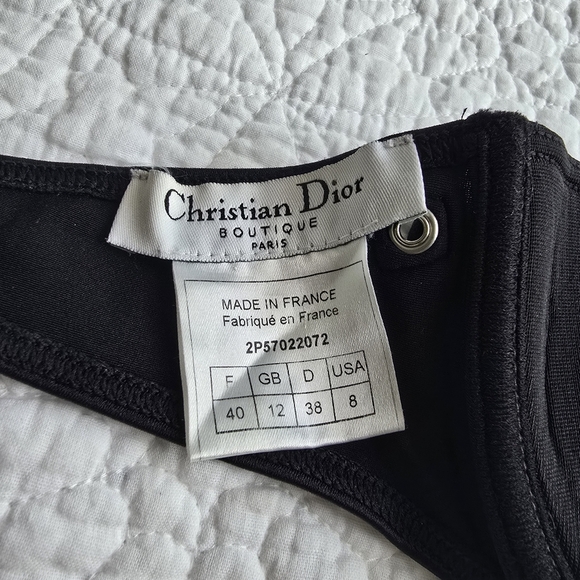 Christian Dior Strapless Front Buckle Bikini Top CD Clasp - Picture 9 of 14